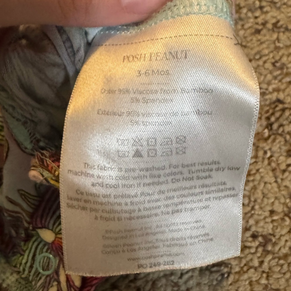 Posh Peanut Totally Nineties Slinky Baby Romper 3-6 months - Picture 3 of 4